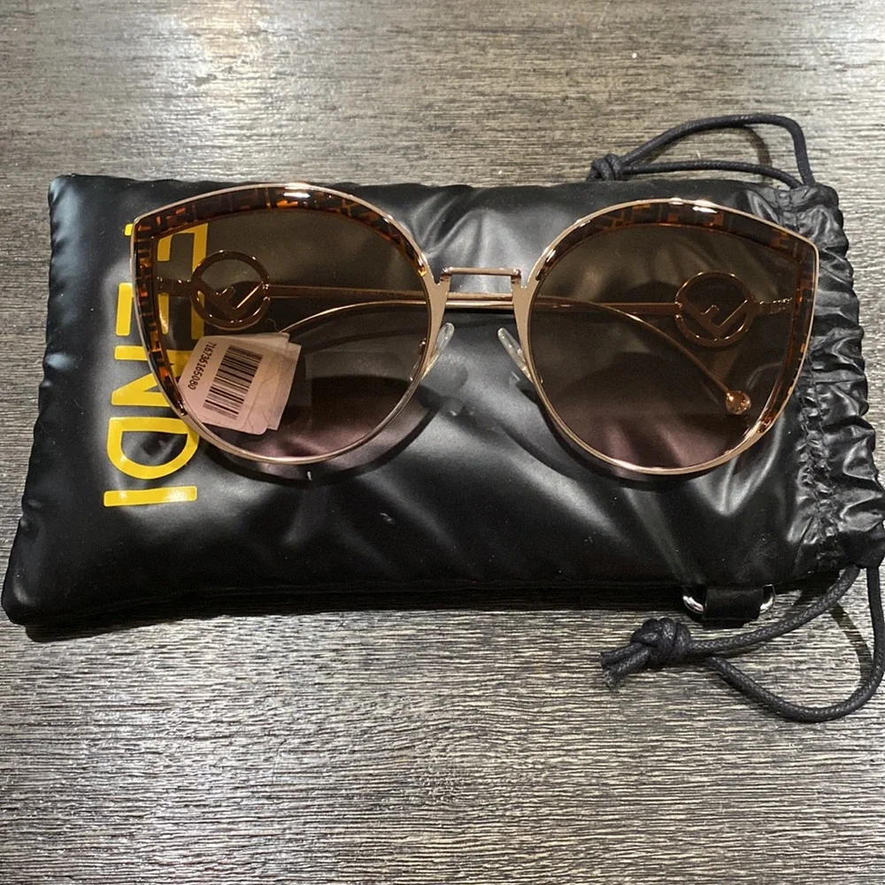 Fendi 58mm Metal Butterfly Sunglasses - Picture 7 of 7